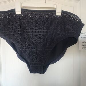 Time and Tru Charcoal Lace Bikini Bottom